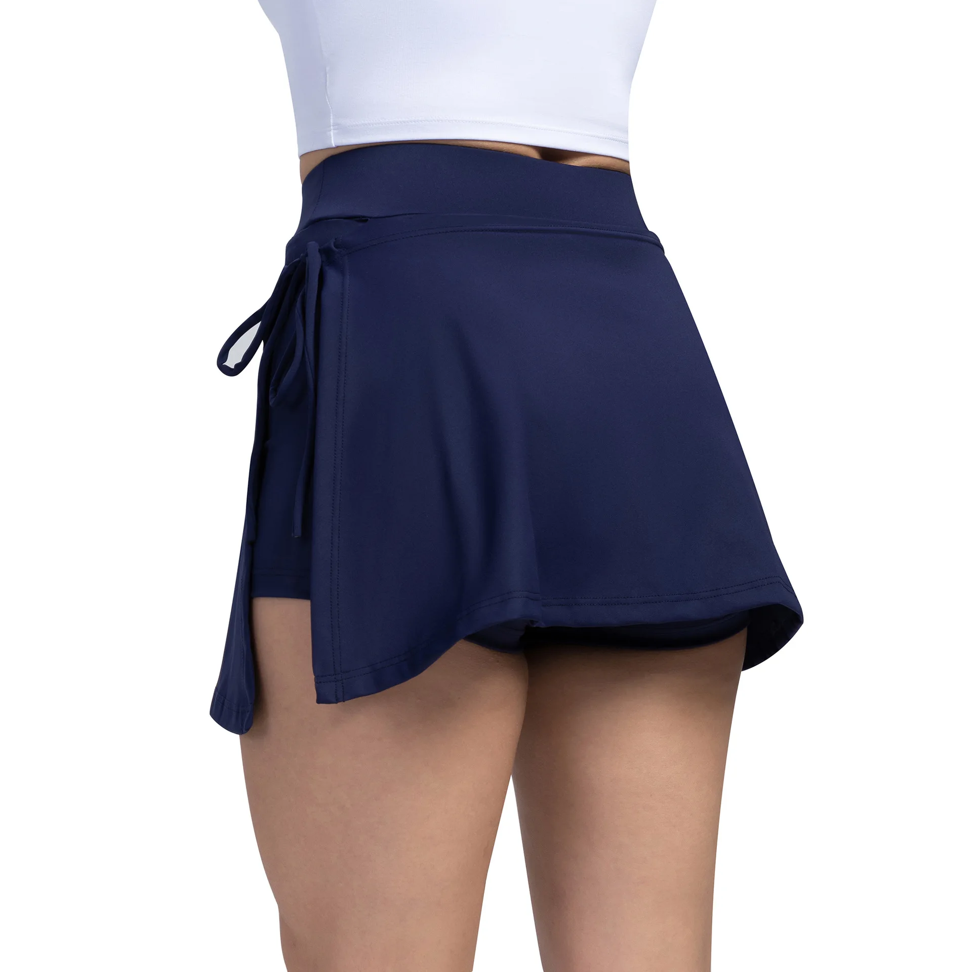 Women's yoga shorts sports straps tennis fitness skirt pants body running quick drying pockets skirt pants