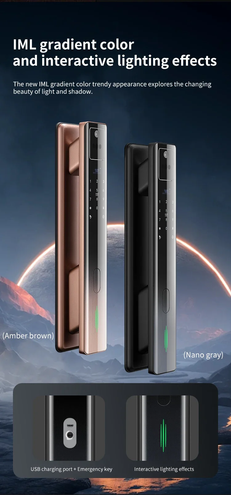 005SINOVO Умный замок Tuya с камерой лицевой идентификатор видеовызов палец вена tuya Wi-Fi