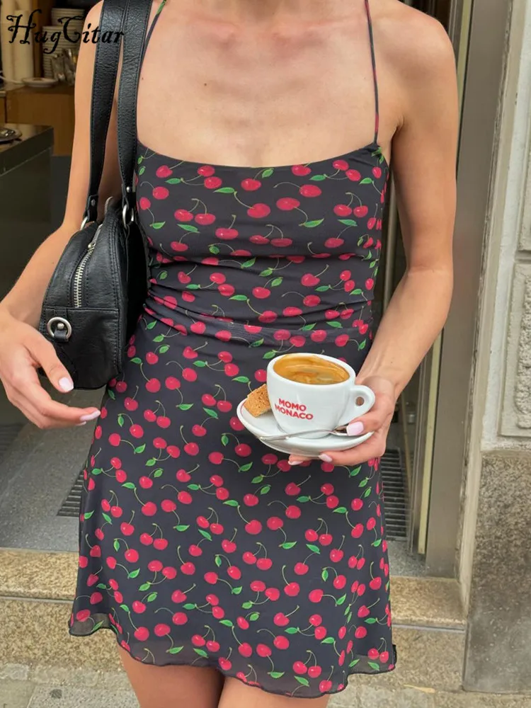 Элегантное платье из тюля с разрезом - облегающее мини-платье Hugcitar Chemical Fiber в