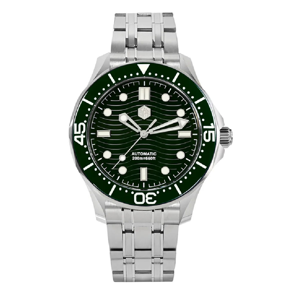 

San Martin Men Luxury Watch Diver Watches 42MM Automatic Mechanical Wristwatch 20ATM Waterproof BGW-9 Luminous Sapphire YN55