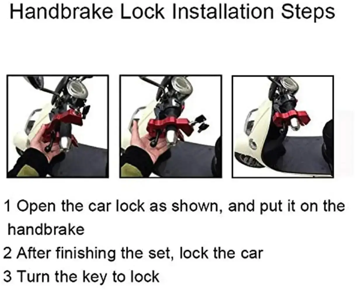 Замок Руля Мотоцикла Противоугонный Тормозной Рычаг Закаленный Квадроцикл