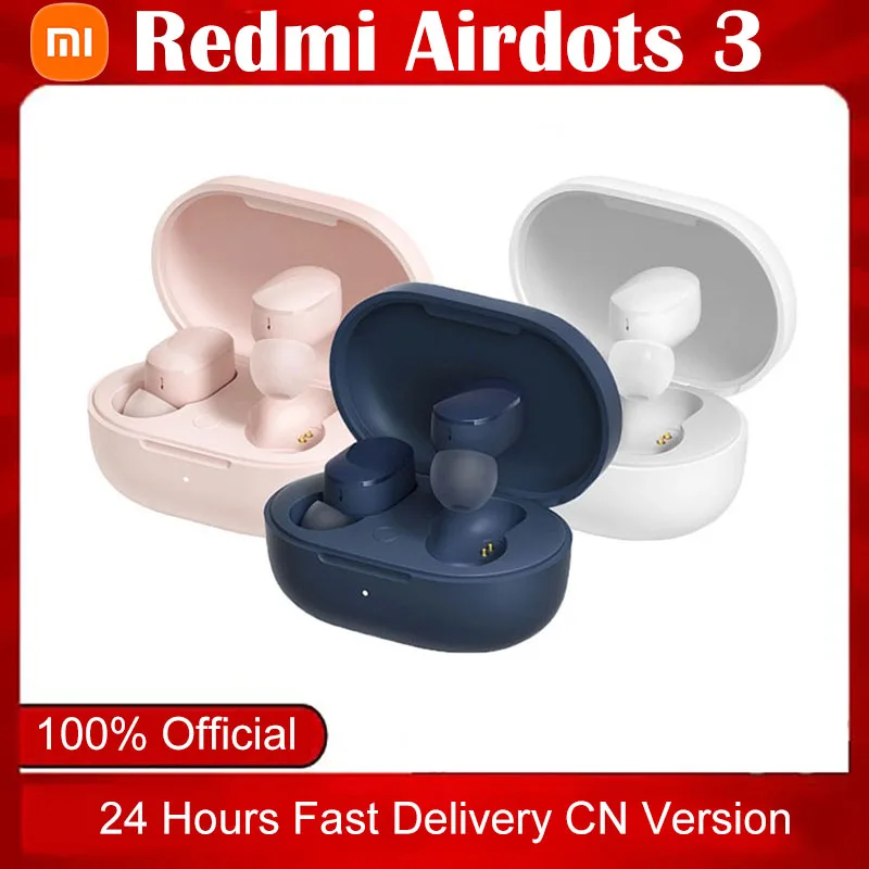 Оригинальные наушники Xiaomi Redmi Airdots 3 игровая Bluetooth гарнитура Tws беспроводные с