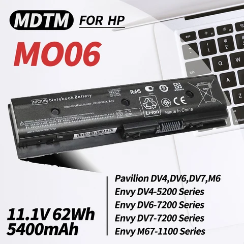Аккумулятор для ноутбука MO06 MO09 671731-001, для HP Envy