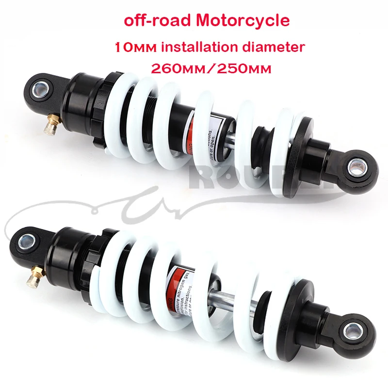 260mm 250mm Alloy Off-Road Motorcycle Rear Shock Absorber Damping Adjustable Dirt Pit Bike After The  Replacement