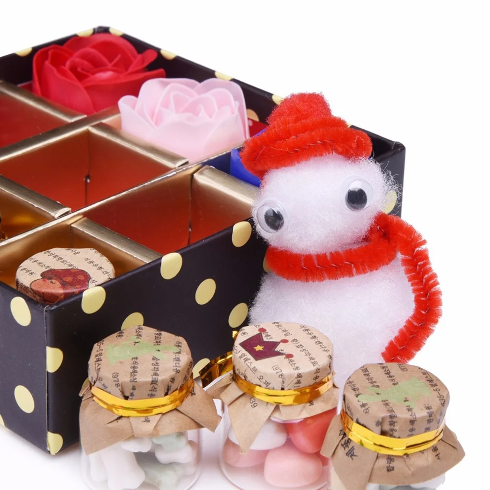 

1 Set Wiggle Eye Christmas Bells for Crafts Bendable Chenille Craft Pipe Glitter Fuzzy Sticks Bendi