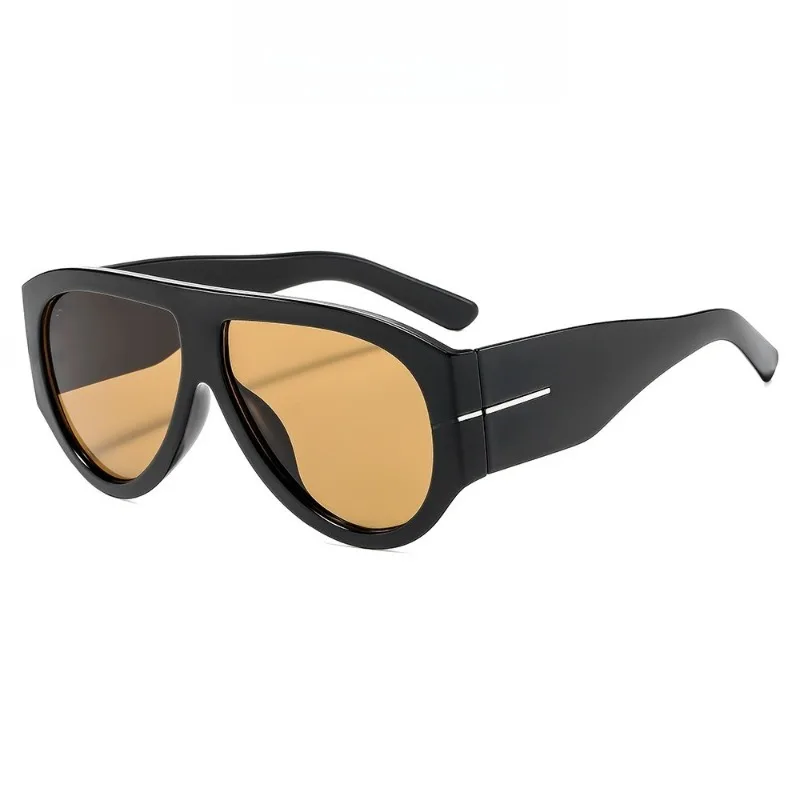 New Trendy Oversized Large Frame Y2K Cat Eye Sunglasses for Women Vintage Retro Oval Gradient Sungla
