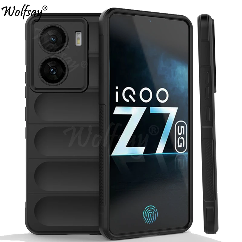 

Shockproof Phone Case For Vivo iQOO Z7 Case Bumper Silicone Full Edge Cover For Vivo iQOO Z7 Case For Vivo iQOO Z7 5G 6.38 inch