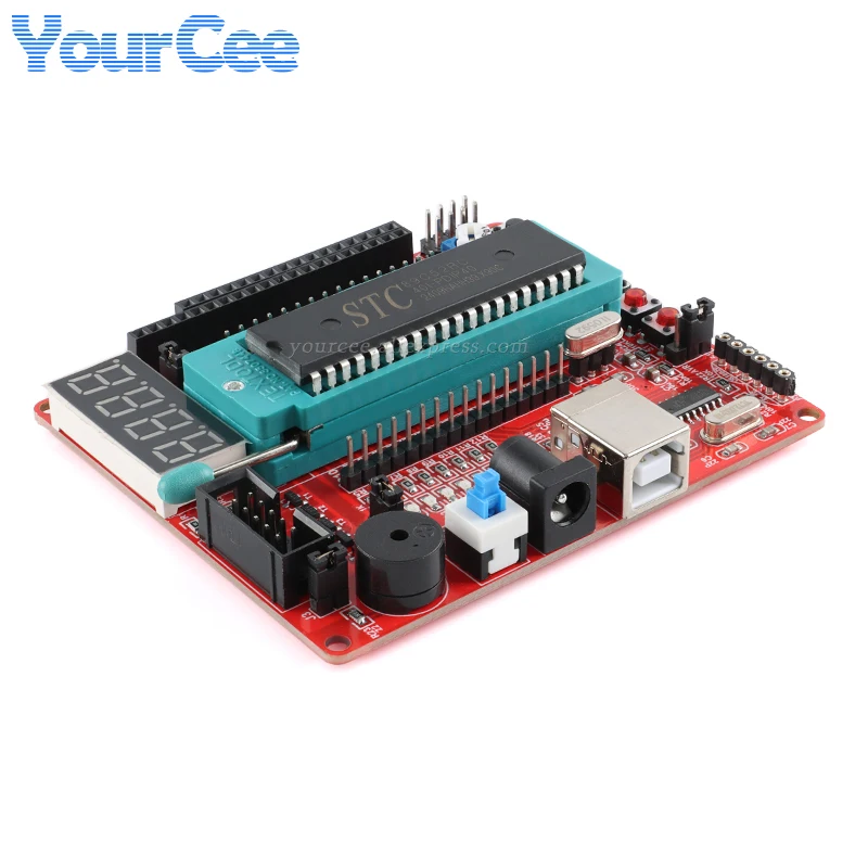 STC89C52 STC12C5A60S2 AVR Минимальная системная плата обучения USB-загрузка Smart Car AT89S51 AT89S52 51 MCU