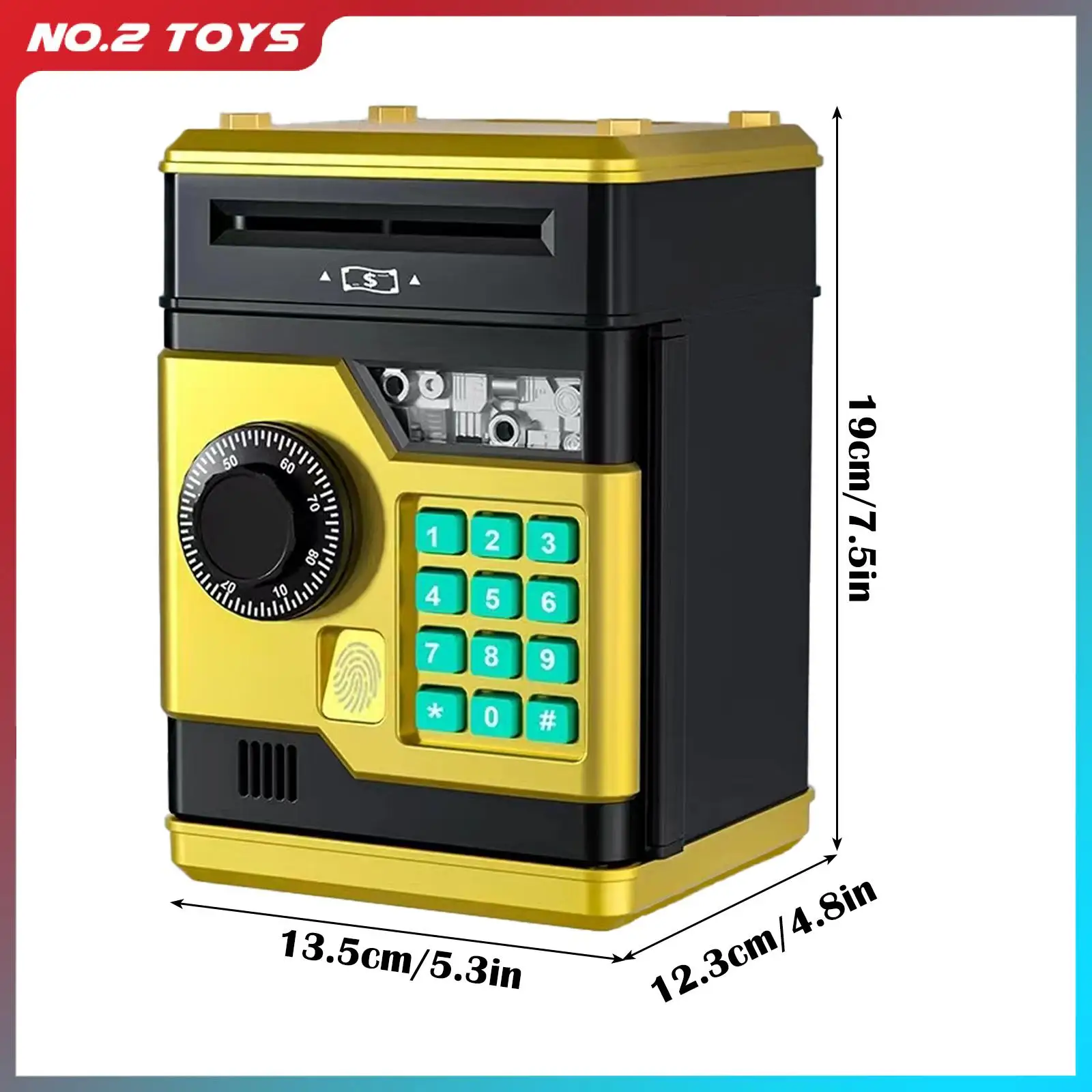 Мини-копилка с паролем копилка автоматический отпечаток пальца деньги банкомат