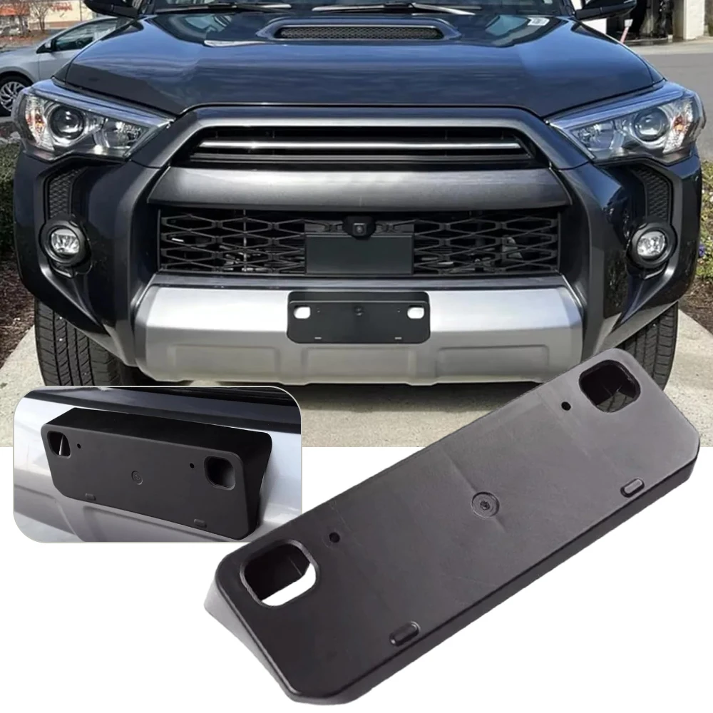 

1 комплект, кронштейн номерного знака переднего бампера автомобиля для Toyota 4Runner 2014-2023, держатель рамы, кронштейн из АБС-пластика 5211435040 ДО 1068130