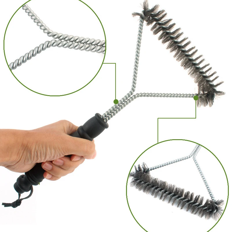 5/15 шт 12 дюймов открытый гриль для барбекю Чистящая Щетка из нержавеющей стали