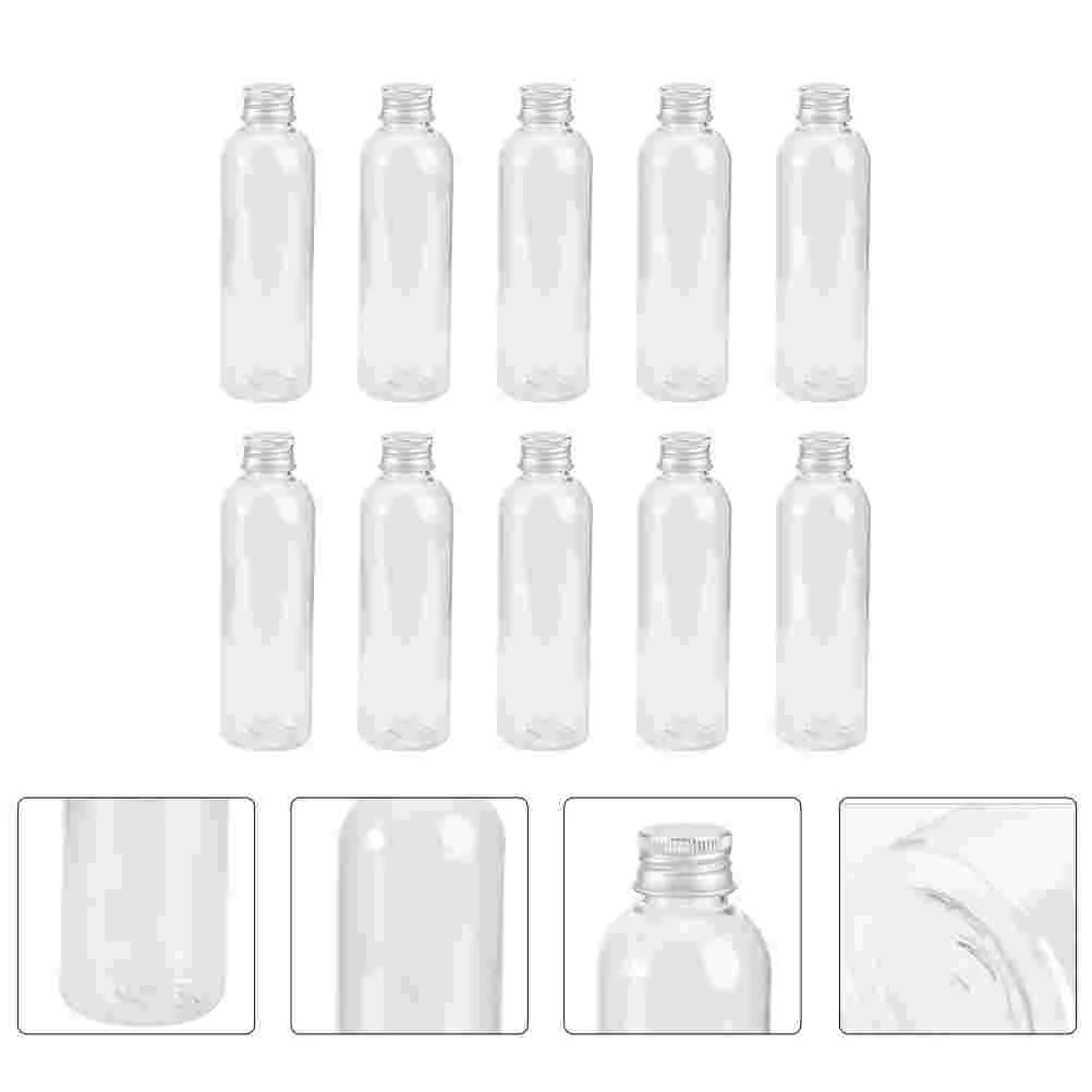

Transparent Aluminum Cap Bottle Empty Sample Container Refiilable Liquid Leak Proof Bottles Plastic Small Cream