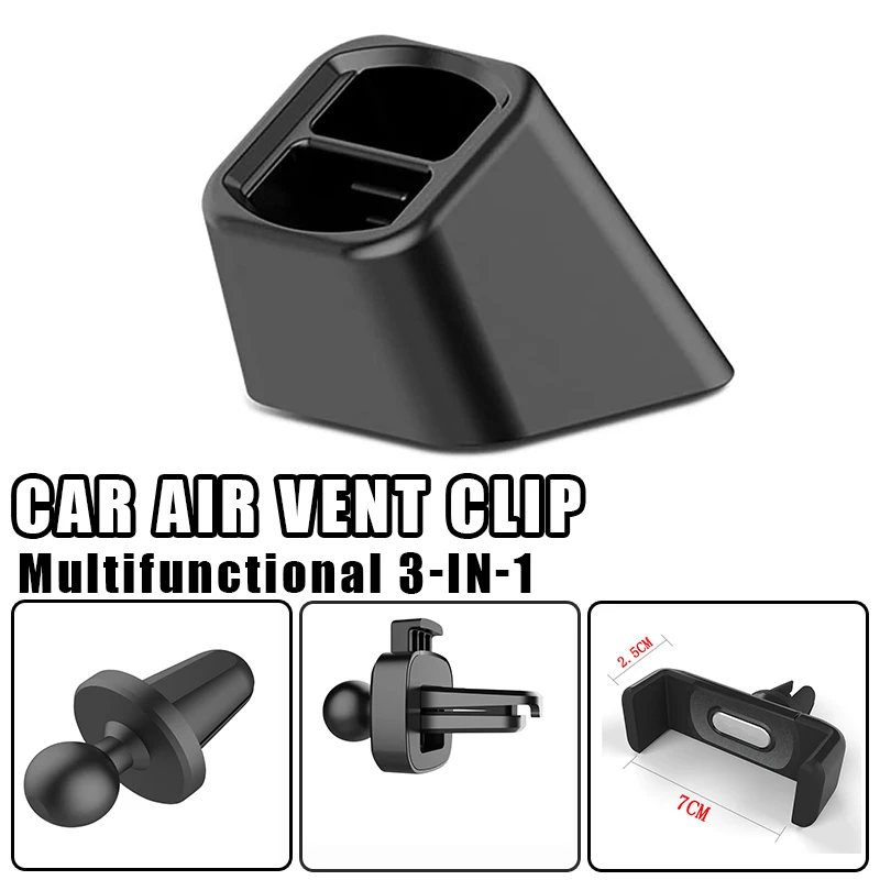 

17mm Universal Car Air Vent Clip Ball Head Phone Holder Base Mobile Magnet Stand Charger Gravity Holder Support Auto Accessories