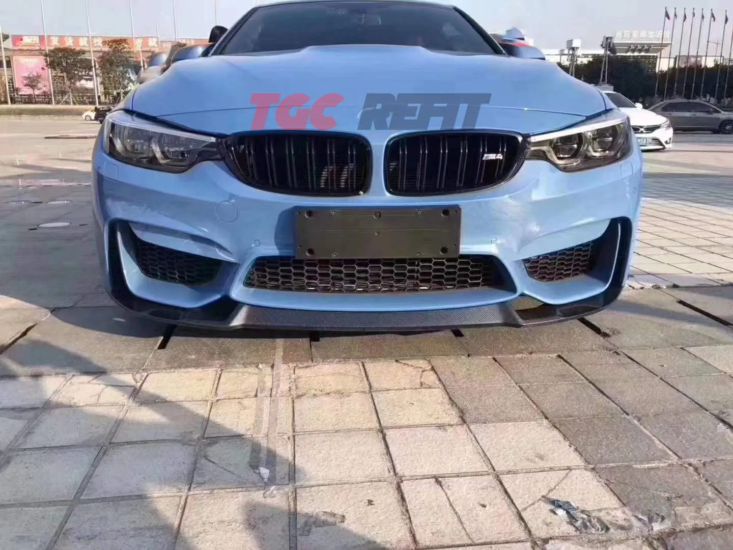 Высококачественный передний спойлер из углеродного волокна для BMW 3 серии F30