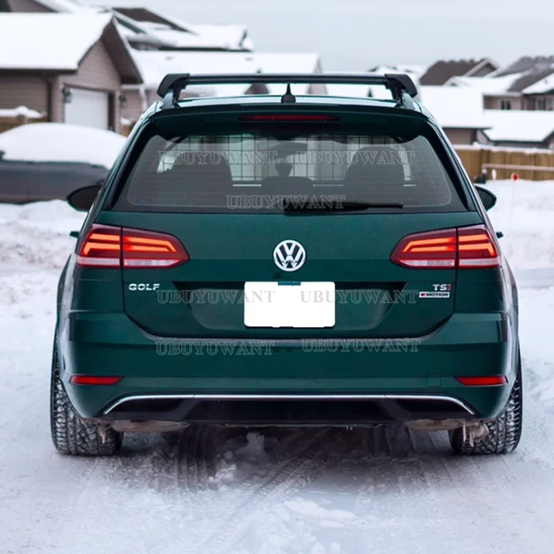 Задний спойлер на крышу для VW Golf 7 вариант Универсала 2013-2017 окно блеск черный ABS