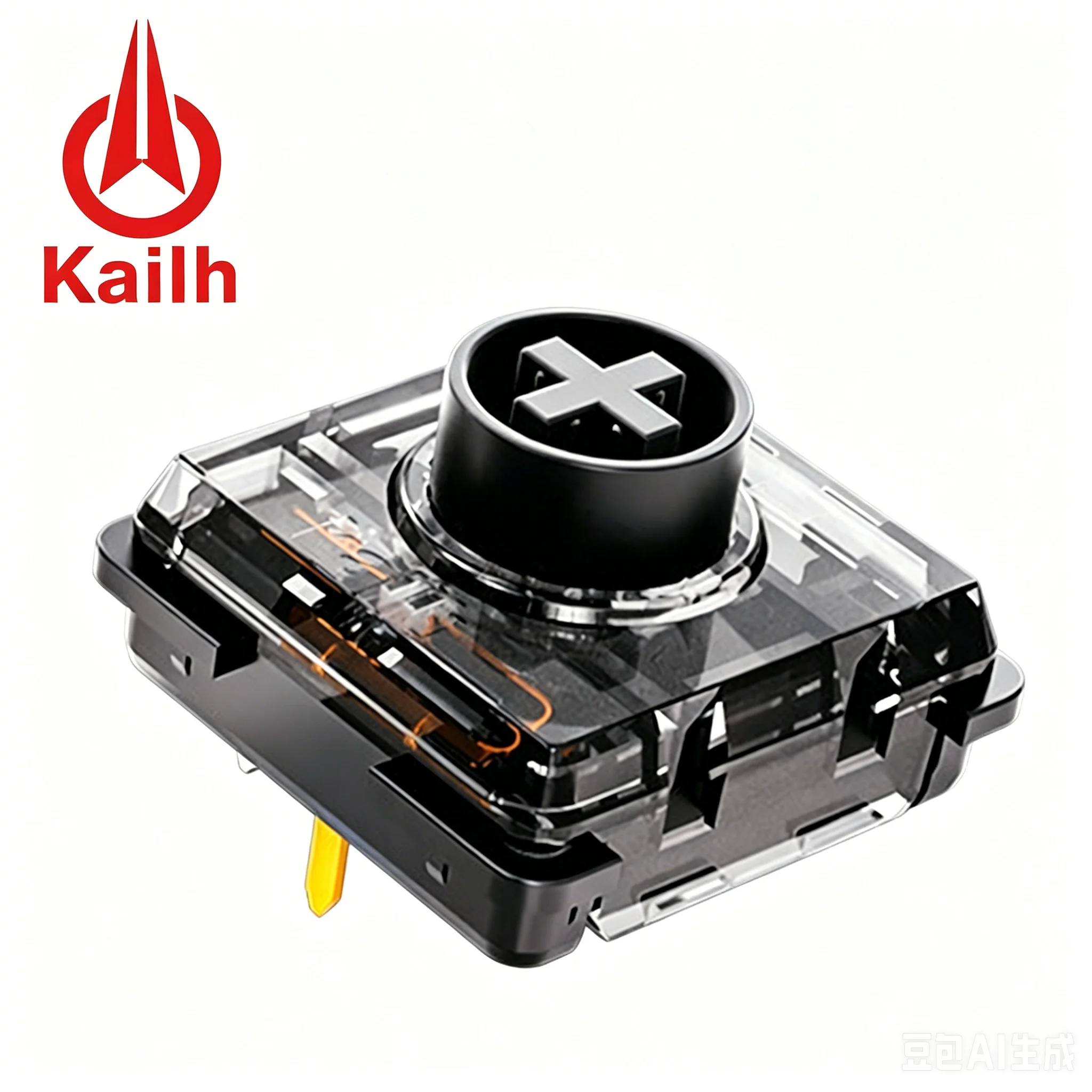 Фото Механический переключатель Kailh Black Iris Mini, 30 г, легкое нажатие, низкий уровень шума, низкопрофильный, сверхчувствительный, для механических клавиатур №1