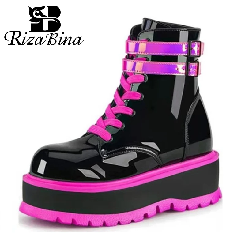 

Ботинки женские разных цветов на платформе, Размеры 35-43