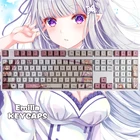 Механическая клавиатура с изображением аниме Re Life In A Different World, клавиши с механическим украшением, аниме, подарок для косплея, красивая клавиатура