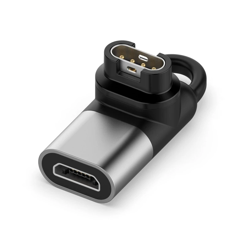 Микро-USB/Type-C на 4-контактный преобразователь заряда адаптер для часов Garmin Fenix 5/5S/5X/6