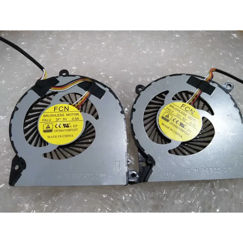 Вентилятор охлаждения и модуль охлаждения для Clevo Blue Sky P651SG FKLV FKLU DFS541105FC0T (art.: 3920db9250a97) - 3920db9250a97