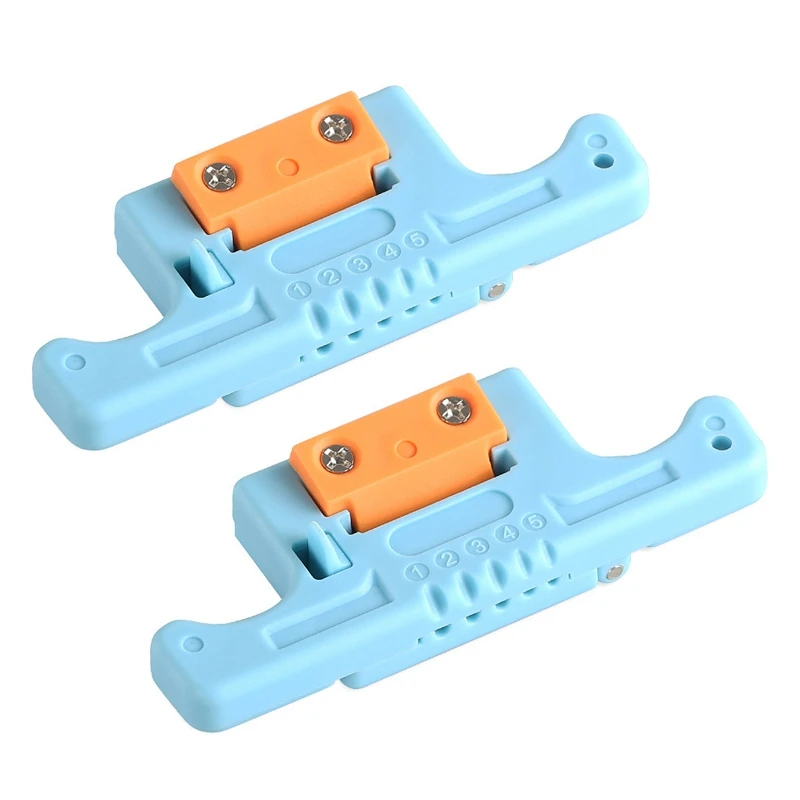 

HOT SALE 2X Optical Fiber Stripper Fiber Access Tool 1.9-3.0Mm Ribbon Center Bundle Tube Fiber Stripper Blue