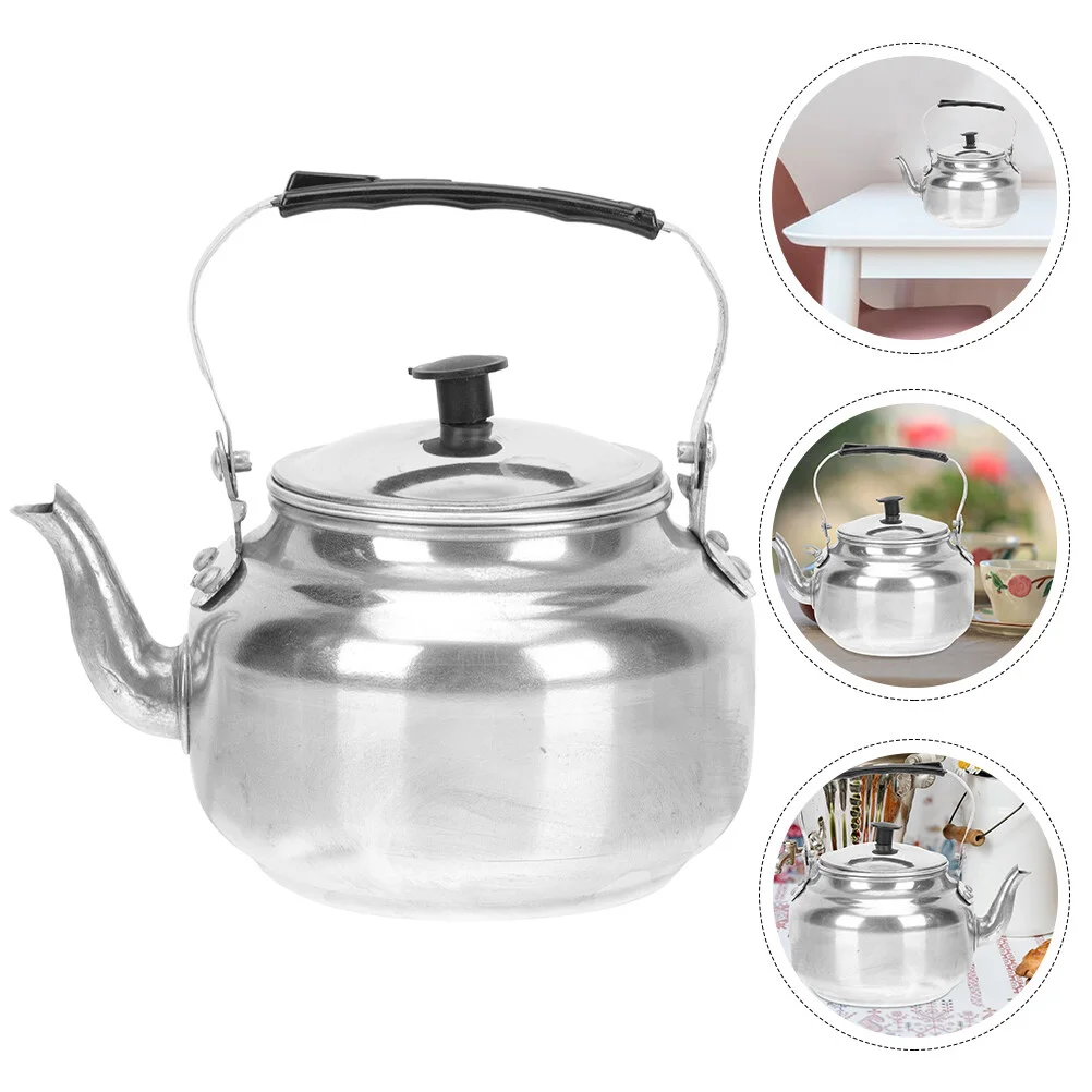 

Маленький чайник из алюминия, чайник из нержавеющей стали, аксессуары для дома, ручка из сплава, варочная панель, ручной чайник для воды