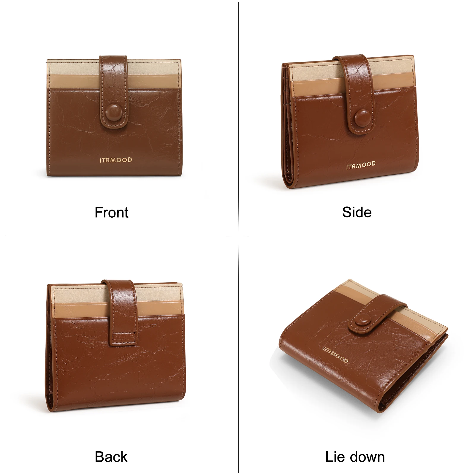 Женский кошелек из искусственной кожи с отделением для карт