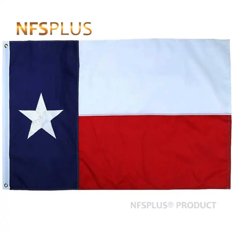 

Embroidered Texas Flag USA United States 3x5 Feet Nylon Waterproof Decorative American Flags And Banners For Home And Outdoor