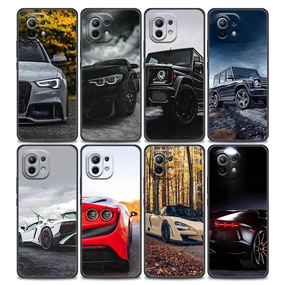 

Cool Car Phone Case for Xiaomi Mi 11 Lite 5G NE 11i 11X 11T 12 Pro Poco F1 F3 X3 GT X4 NFC Pro Cases Cover Male Men Sports Cars