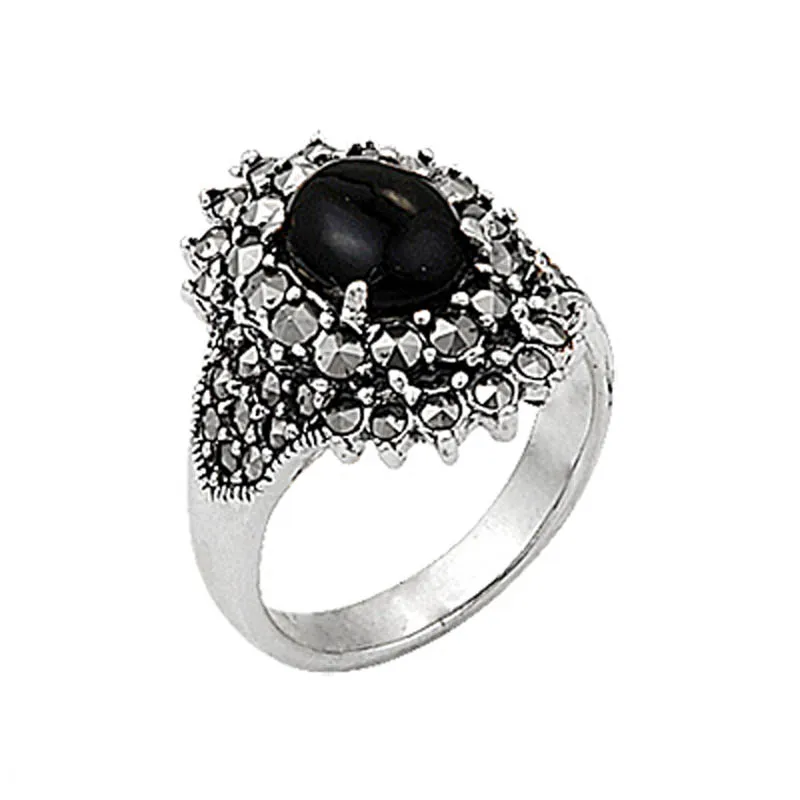 

Silver 925 Sterling Marcasite Ring