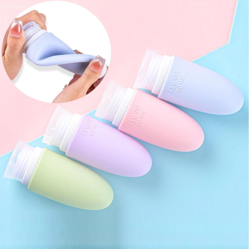 Силиконовая дорожная бутылка Переносная многоразовая Контейнер для лосьона