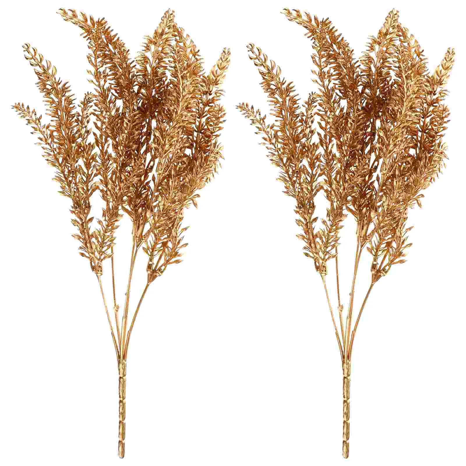 

Christmas Leaf Leaves Artificial Stem Picks Harvest Spray Fall Stems Holiday Autumn Floral Branches Decoration Golden