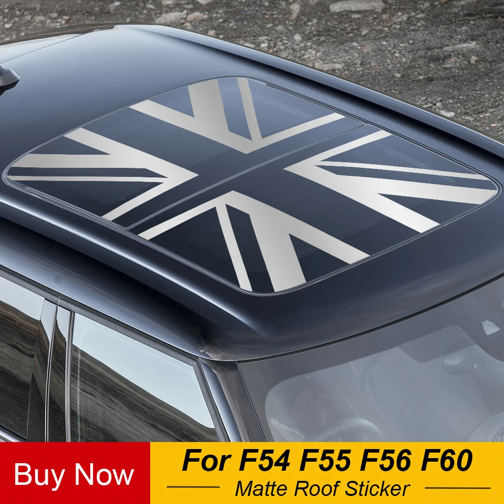 

Car Styling Union Jack KK Sunroof Sticker Roof Decals DIY Decoration For MINI Cooper One S Clubman F54 F55 F56 F60 Countryman