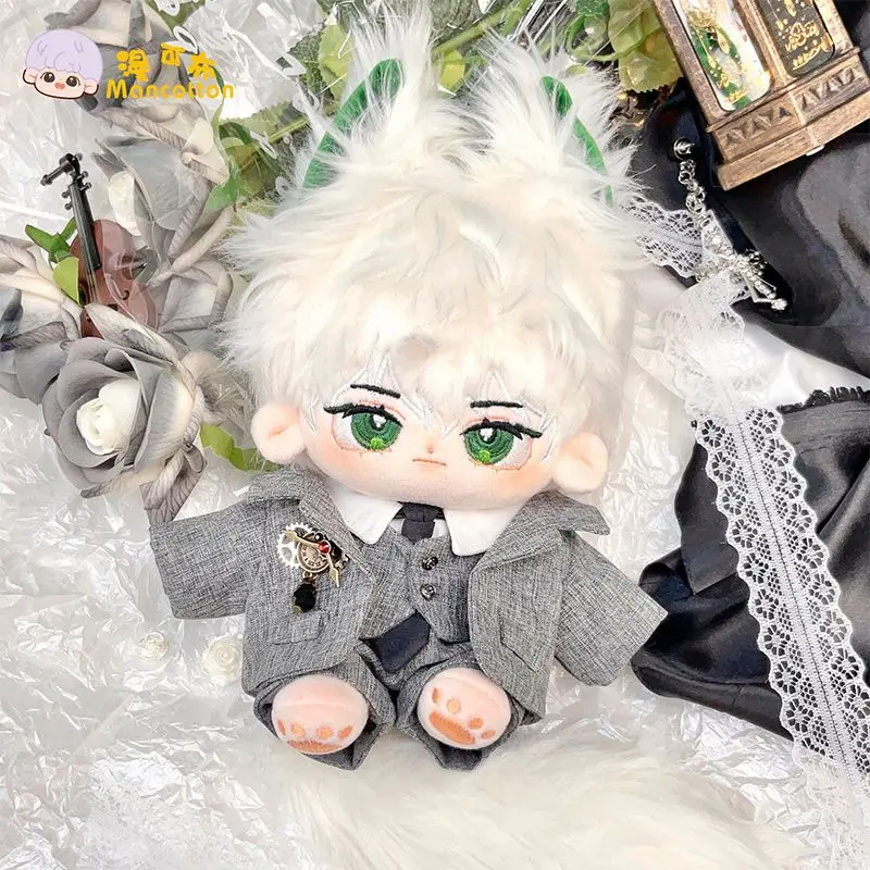 Модная плюшевая хлопковая кукла до бедер 20 см Обнаженная белый меховой хвост для