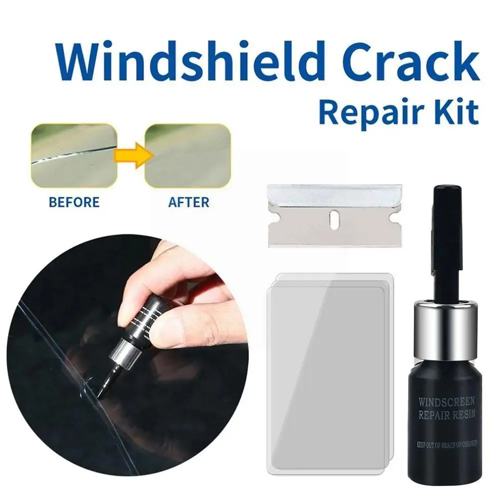 

Windshield Repair Kit Windshield Crack Repair Windshield Glass Minor Crack Glass Repair DIY Repair Tool Fluid Repair Car V4O8