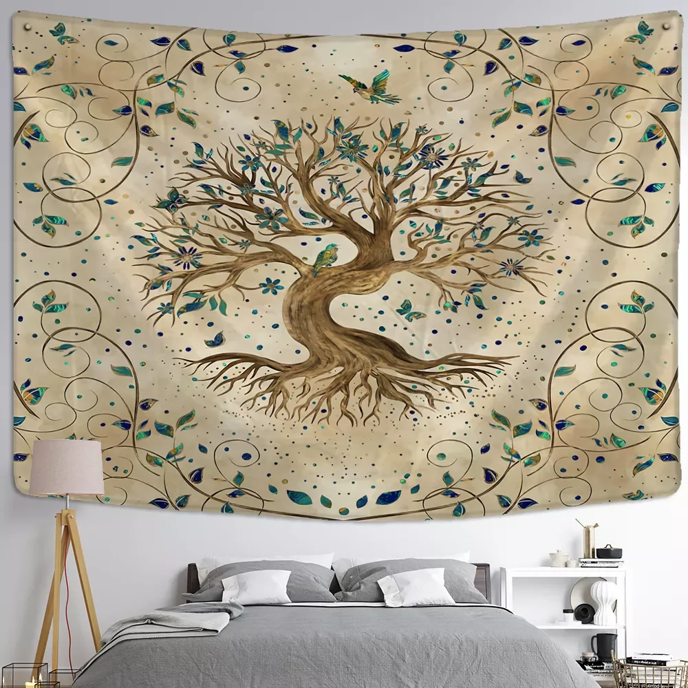

of Life Art Tapestry Wall Hanging Bohemian Yoga Mat Large Size Sheets Psychedelic Witchcraft Hippie Home Decor
