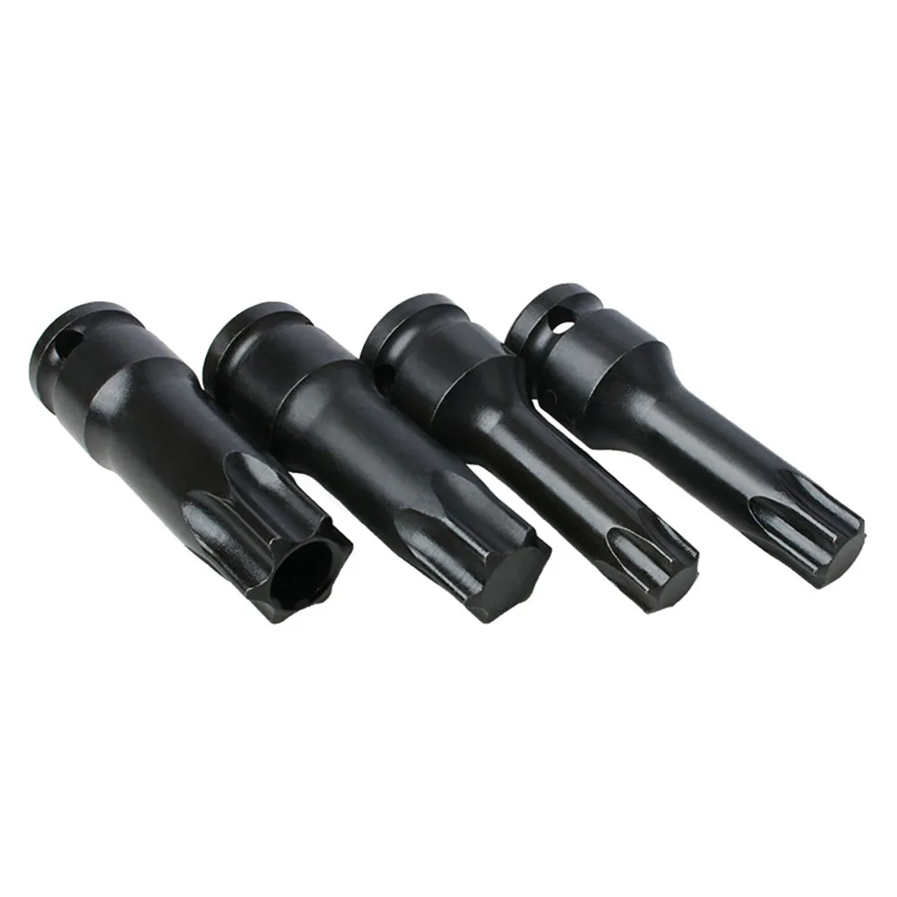 One Pcs 1/2 Torx Bit Socket Air Impact Wrench Adaptor Bits T30 T40 T45 T50 T55 T60 T70 T80 T100 Home Screw Driver Tools images - 6