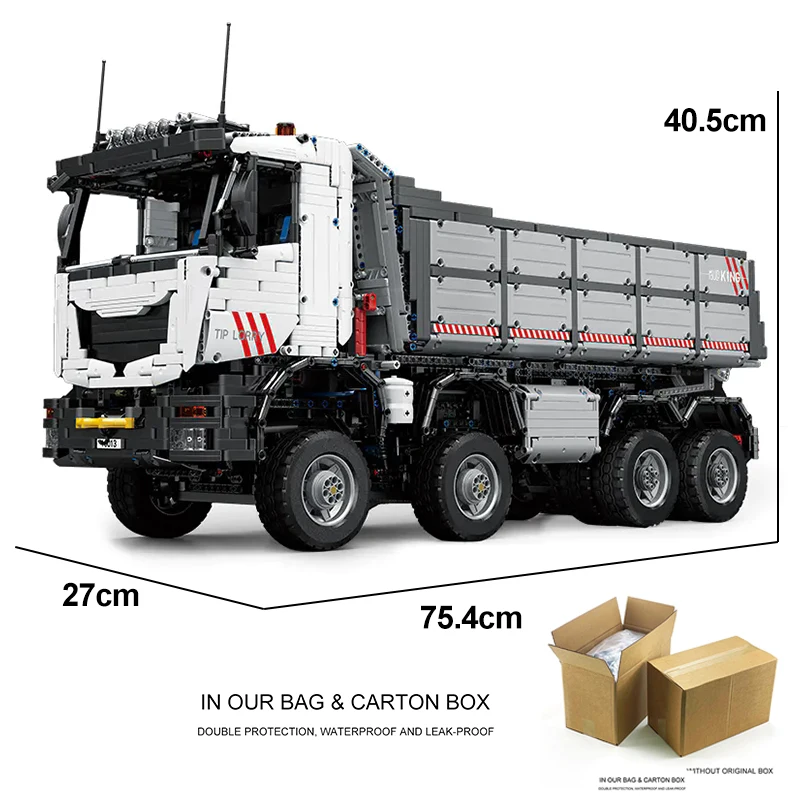 Грузовик-самосвал детский с мотором приложением и дистанционным управлением