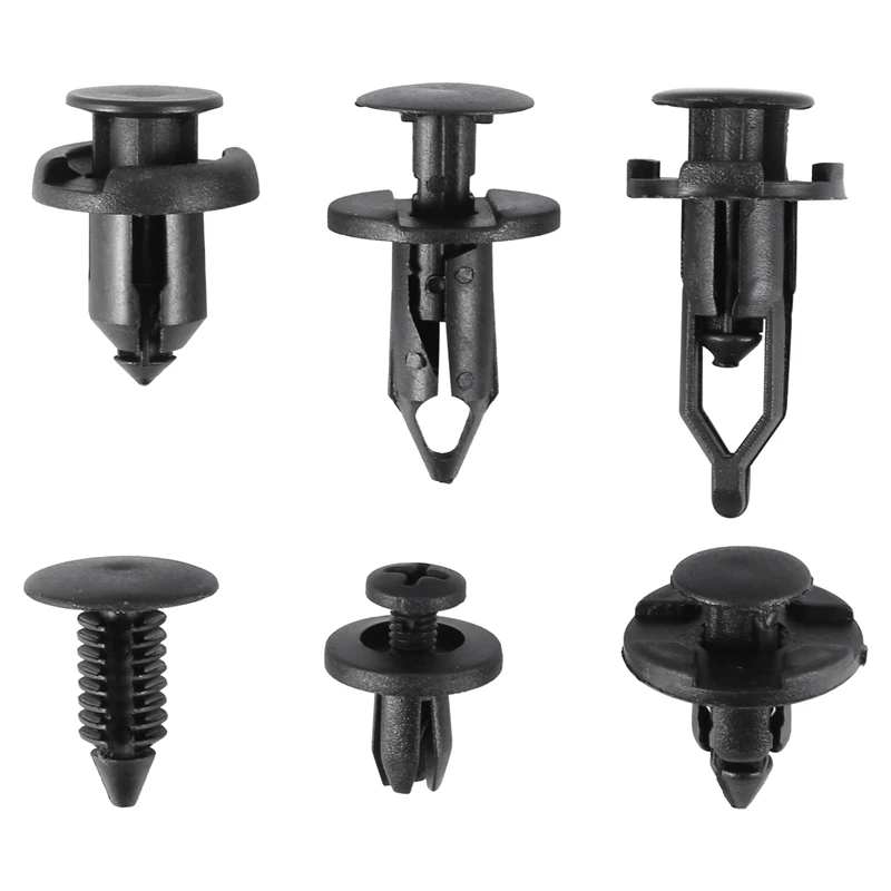

Universal Nylon Clips,200 Pcs Push Bumper Fastener Rivet Clips With 6 Size Auto Body Retainer Clips Bumpers,Car Replacement For