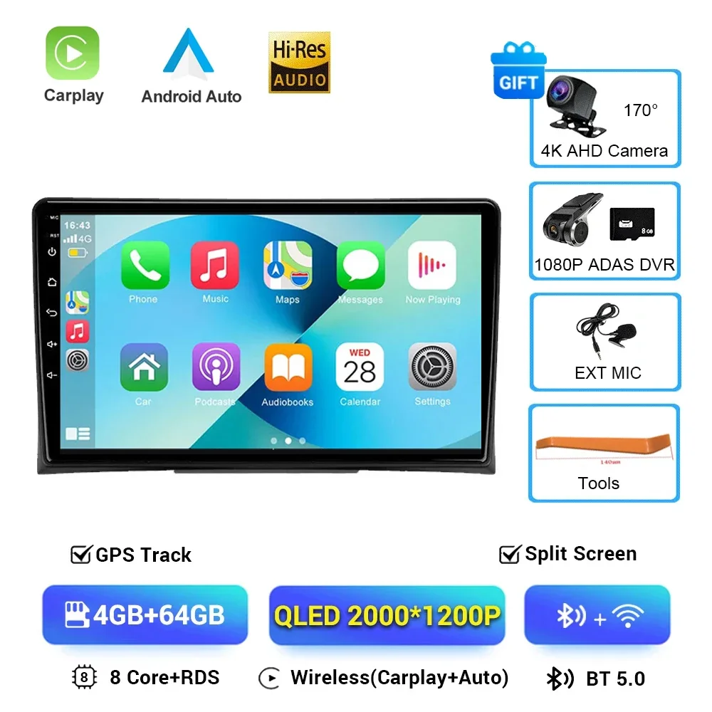 

Android 16 автомобильный Android авто стерео мультимедийный плеер радио для Volkswagen VW Multivan T5 2003-2015 навигация GPS