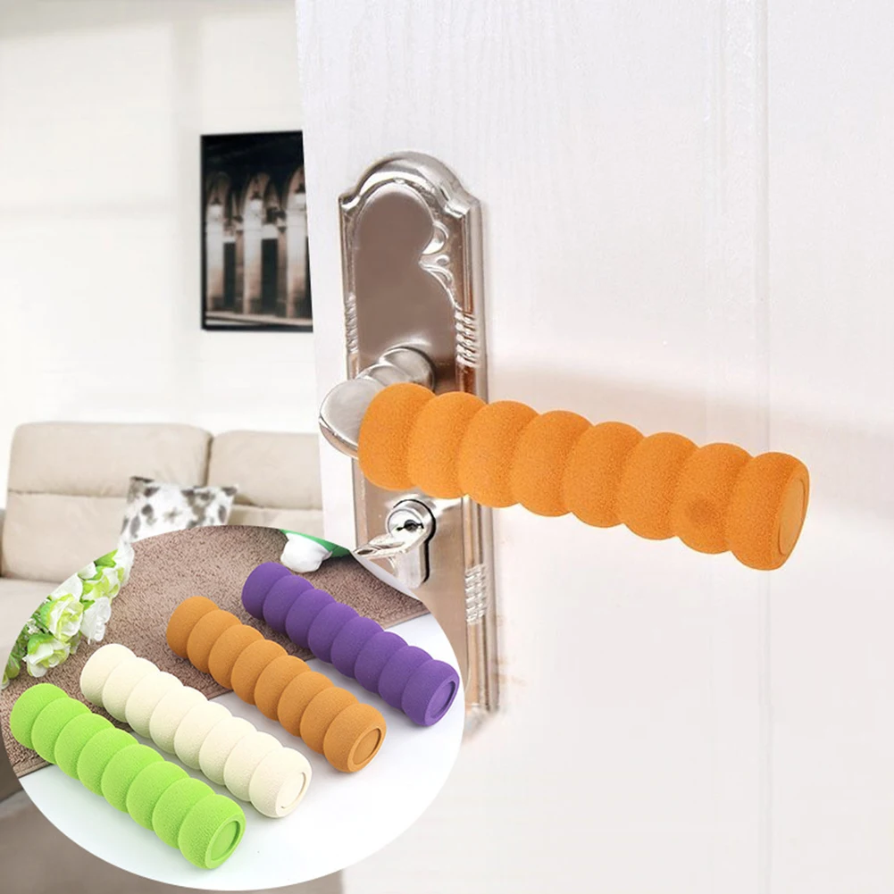 

1pc Home Decor Lastic Door Handle Foam Cover EVA Gree Coffee Door Knob Cover Practical Static-free Baby Safety Protective