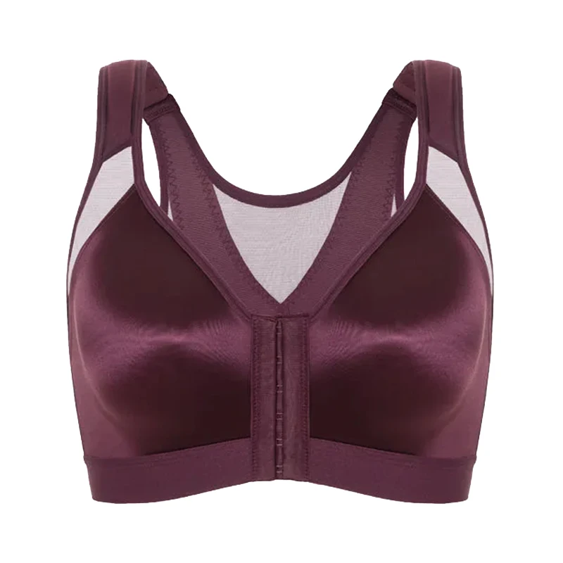 

Women's Wireless Front Closure Bra Full Coverage Non Padded Seamless Back Support Underwear Female Lingerie 36 38 40 42 D DD E F