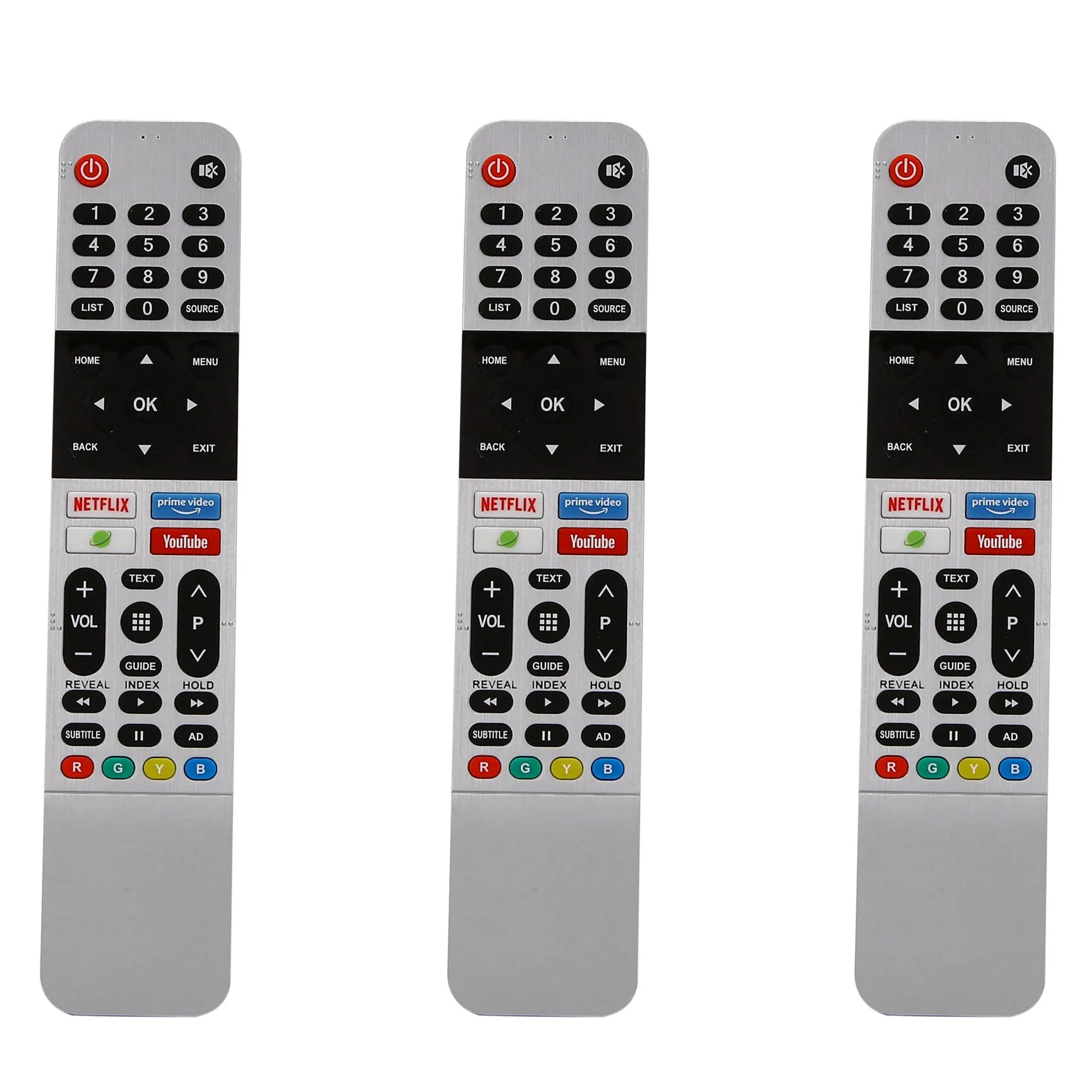 

3X for Skyworth Android TV 539C-268920-W010 for Smart TV TB5000 UB5100 UB5500 Remote Control