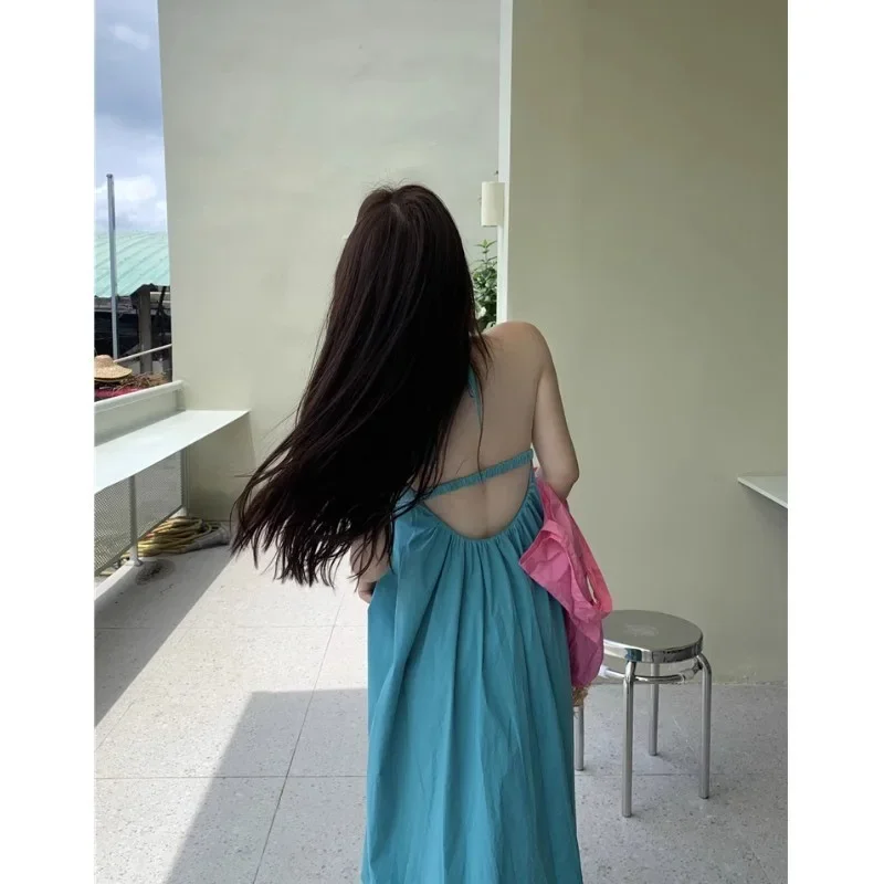 Сексуальное облегающее пляжное платье с открытой спиной Whitetankdress женское летнее