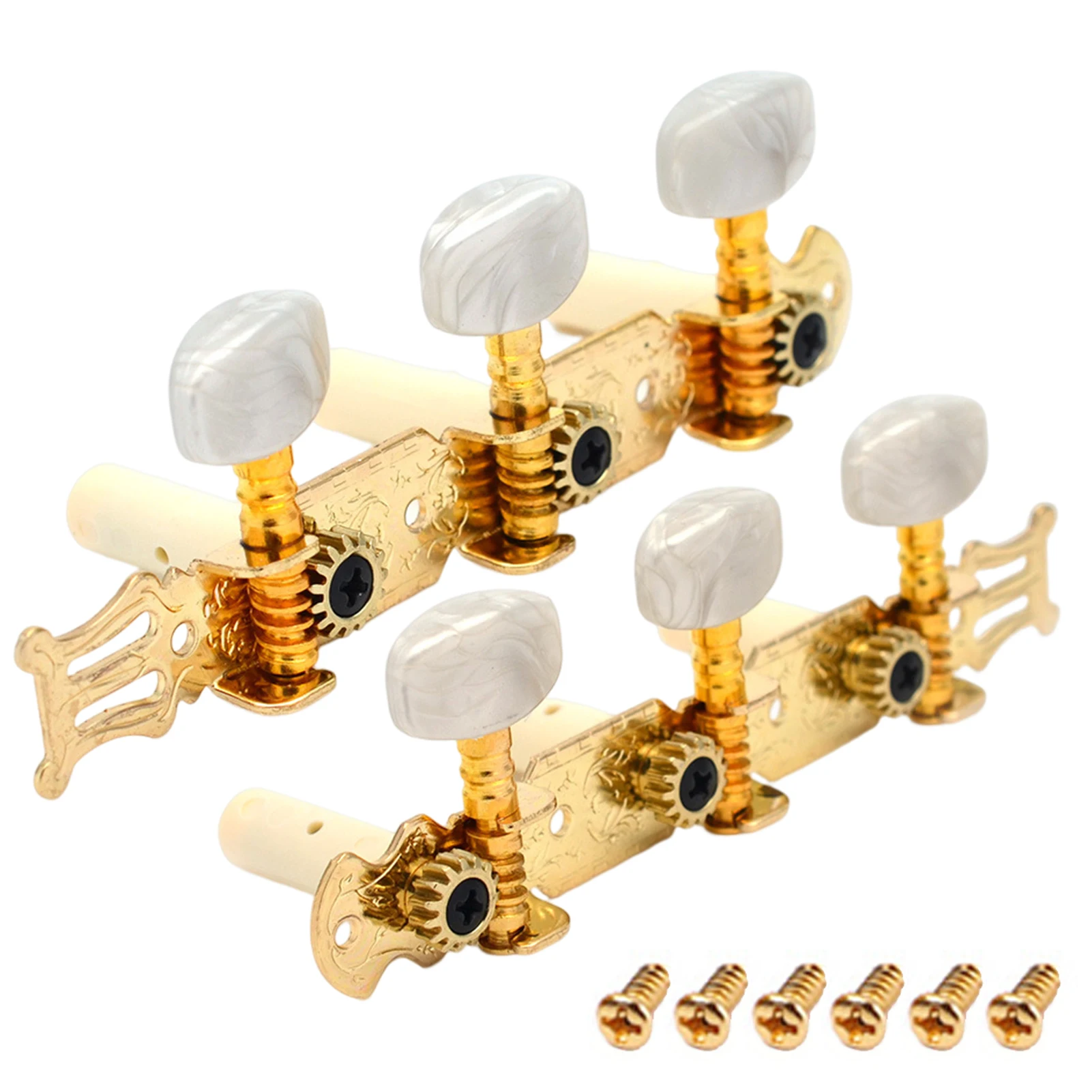 

2 шт. профессиональные изысканные простые в использовании струнные машинные головки удобные колышки для настройки гитары 3L 3R с кнопками аку...