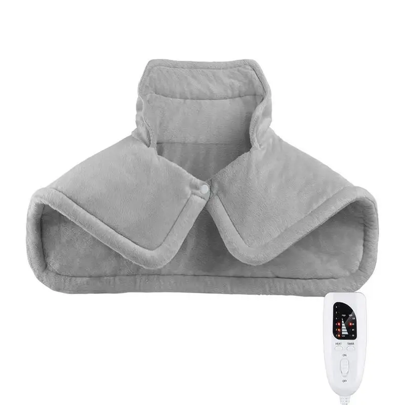 

Нагревательная подушка для шеи и плеч, удобное электрическое одеяло из кораллового флиса, подключаемое к источнику питания, нагрев 6, контро...