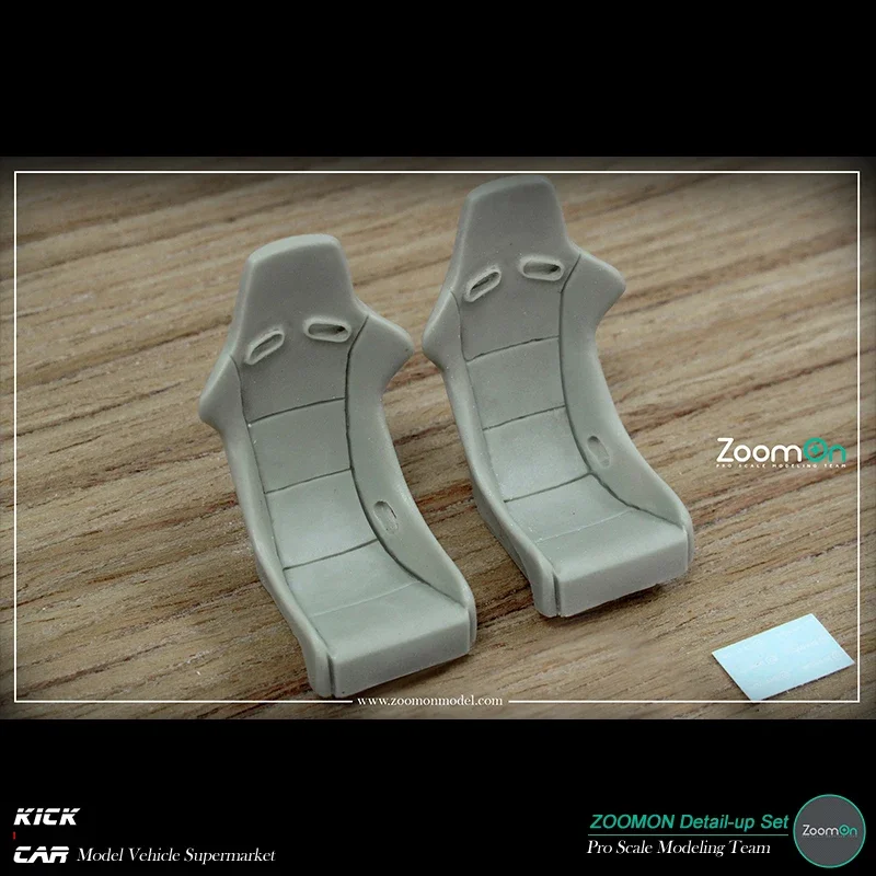 ZoomOn Z031 Модель автомобиля Смола Запчасти Невеста Zeta II Гоночное сиденье Детальный