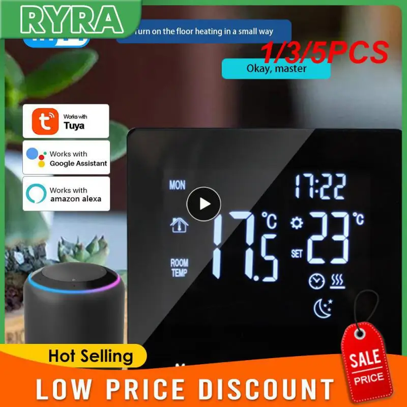 

1/3/5PCS Digital Smart Wifi Thermostat Electric Floor Heating Water/Gas Boiler LCD Touch Temperature Control for
