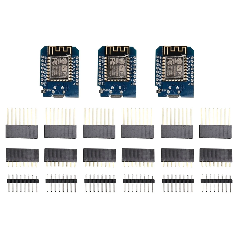 

3 шт. ESP8266 ESP-12F D1 Мини-модули 4 м байты WLAN Wi-Fi Интернет-макетная плата для Arduino, Wemos D1 Mini Nodemcu