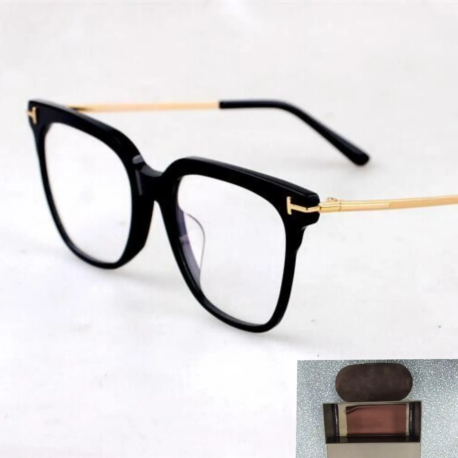 Men's Retro Super Myopia Prescription Frame 5937 Women's Leopard Print Fashionable Acetate Reading Glasses